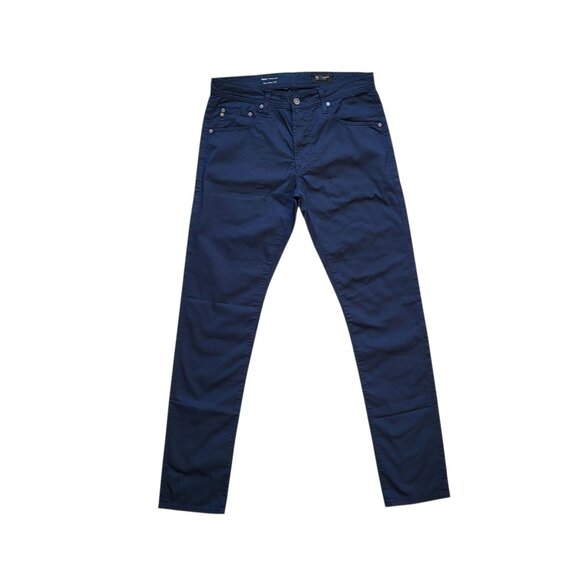 Adriano Goldschmied Tellis Slim Fit Performance Twill Pants in Navy Men's 32X34 - Picture 1 of 7